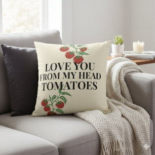 Tomato Love Note Farm-to-Table Fresh Throw Pillow