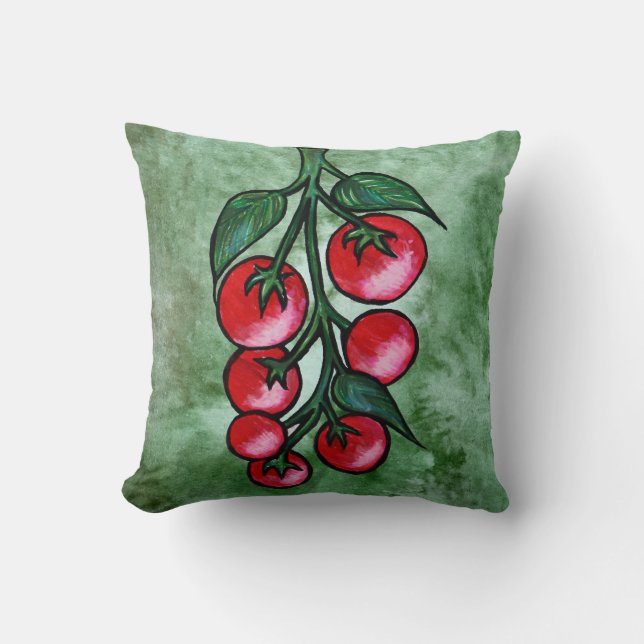 Tomato Lover                                       Throw Pillow (Front)