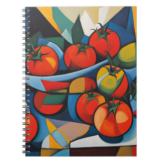 Tomato Modern Art Notebook