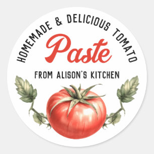 Tomato Paste Custom Vintage Canne étiquette