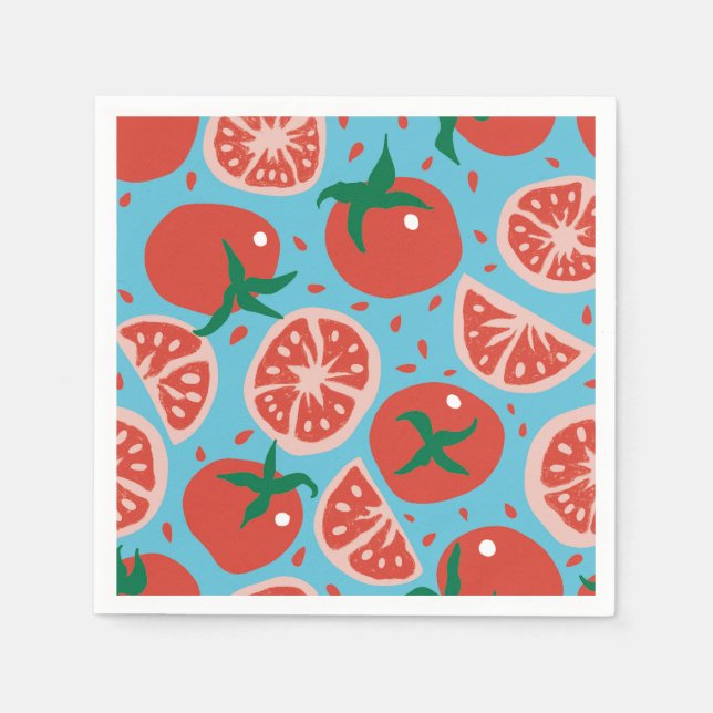 Tomato pattern napkin (Front)