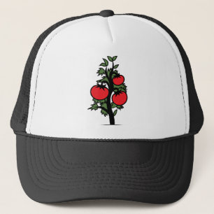 Tomato Plant Vegetable Sick Darkened Trucker Hat