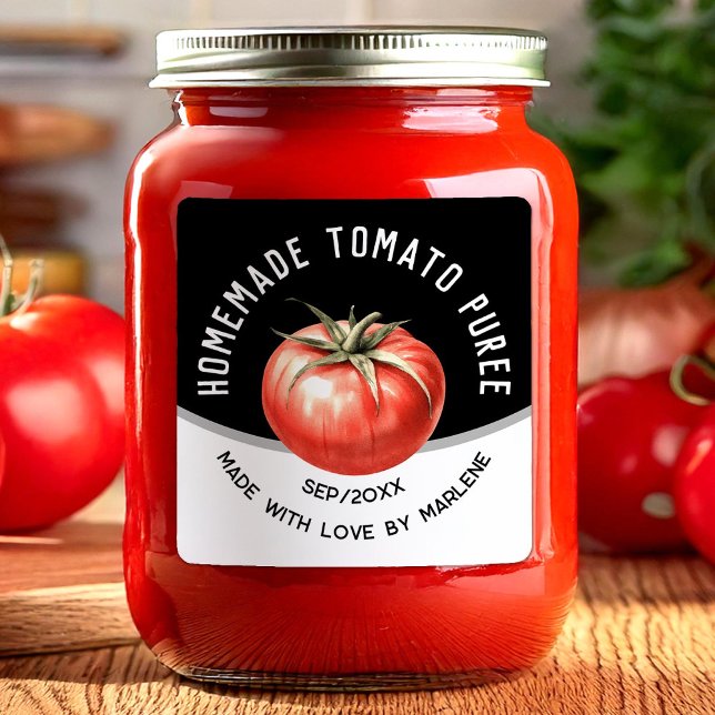 Tomato puree sticker with red tomato (Creator Uploaded)