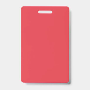 Tomato Red Custom Badge ID Tag