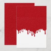 Tomato Red Drip Customizable Save the Date