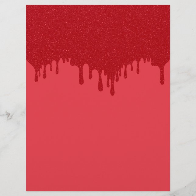 Tomato-Red Drip Effect Bulk Flyer – Customizable (Front)
