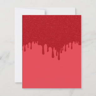 Tomato-Red Drip Semi-Gloss Sheets – Customizable