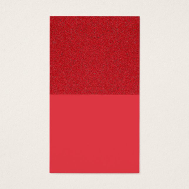 Tomato Red Dual-Finish Profile Card – Customizable (Front)