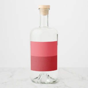 Tomato Red Dual-Tone Liquor Labels – Customizable