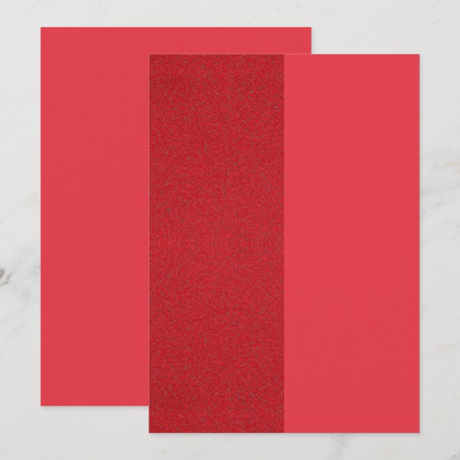 Tomato Red Duo Flat Card – Customizable Design (Front/Back)