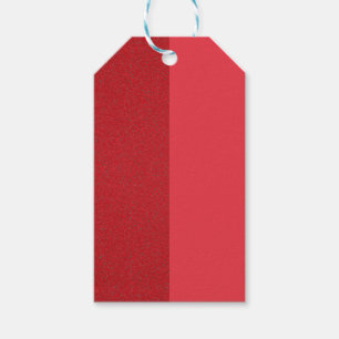 Tomato Red Duo Texture Gift Tag – Customizable