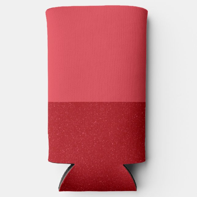 Tomato Red Duo-Tone Customizable Can Cooler (Front)