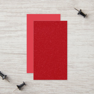 Tomato Red Glitter Calling Card – Customizable