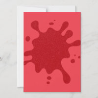 Tomato Red Glitter Splash Magnet – Customizable