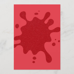 Tomato Red Glitter Splash Menu – Customizable