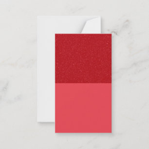 Tomato Red Glitter Top Flat Note Card – Customize