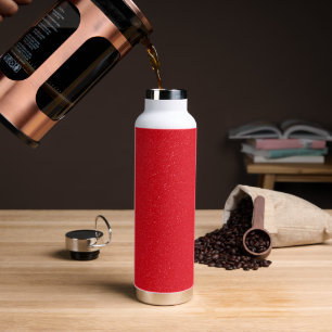 Tomato Red Glitter Water Bottle