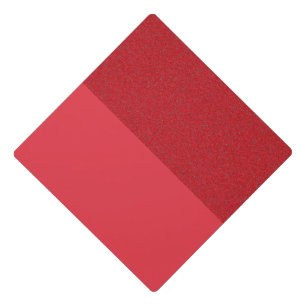 Tomato Red Graduation Cap Topper – Split Texture