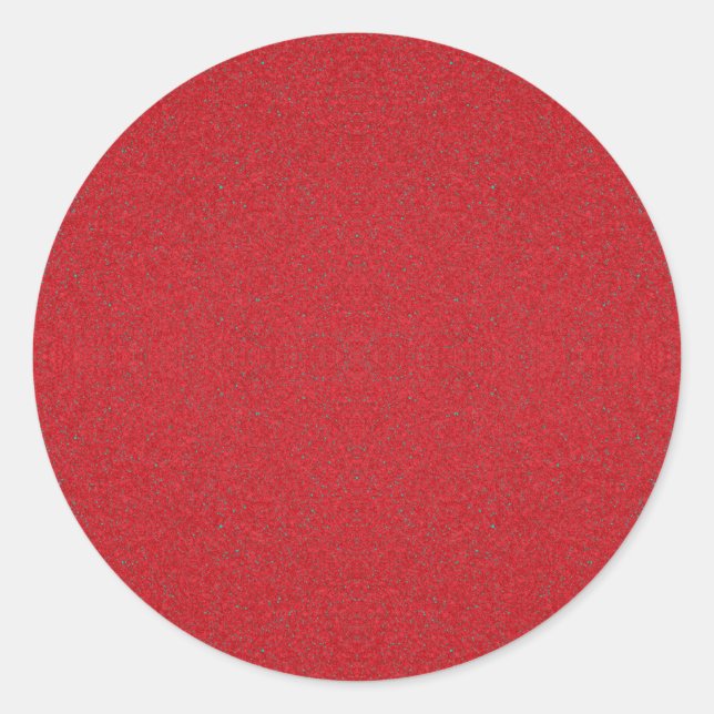 Tomato Red Grain Texture Sticker – Customizable (Front)
