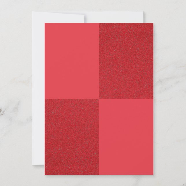Tomato Red Grid Card – Customizable Modern Design (Front)