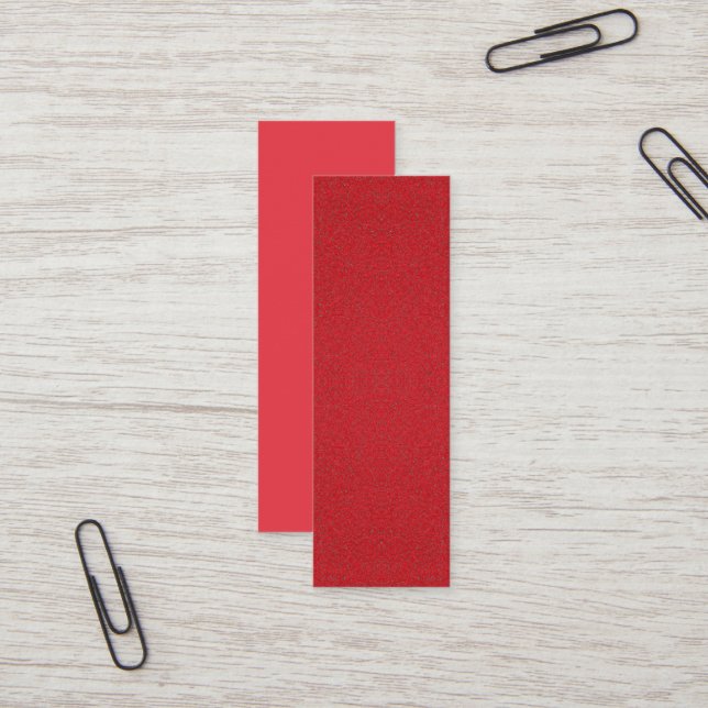 Tomato Red Half-Texture Business Card – Customize (Front/Back In Situ)