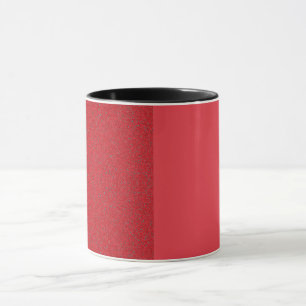Tomato Red Half-Texture Mug – Customizable