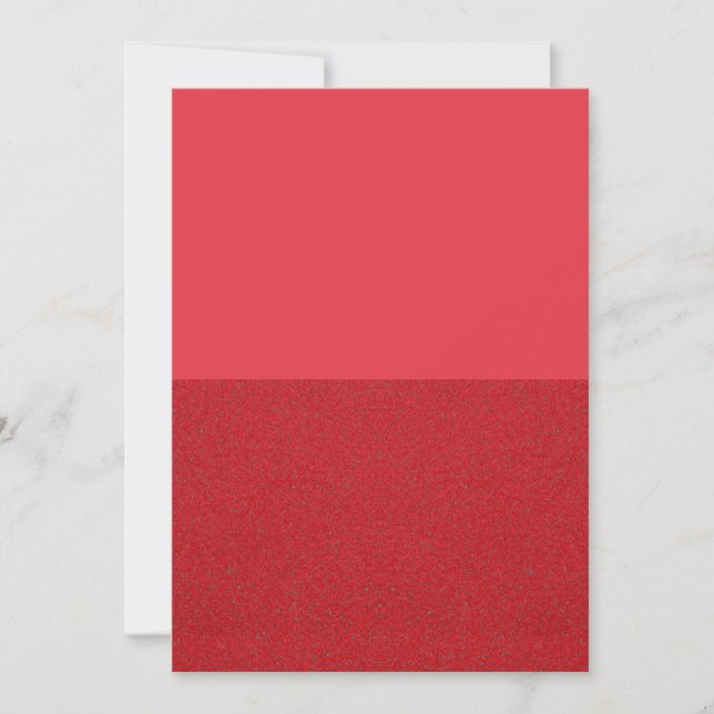 Tomato Red Half Textured Card – Customizable (Front)