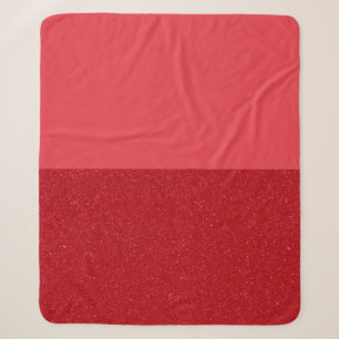 Tomato Red Half-Tone Sherpa Blanket – Customizable
