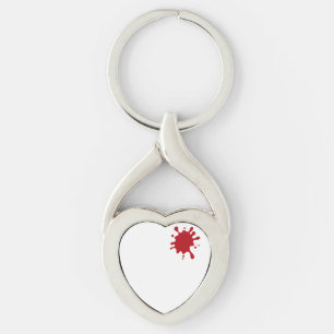 Tomato-Red Heart Keychain Gift – Customizable