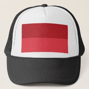 Tomato Red Horizontal Split Trucker Hat (Custom)
