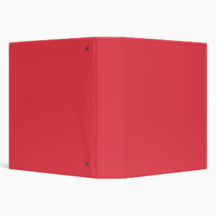 Tomato Red Modern Custom Binder