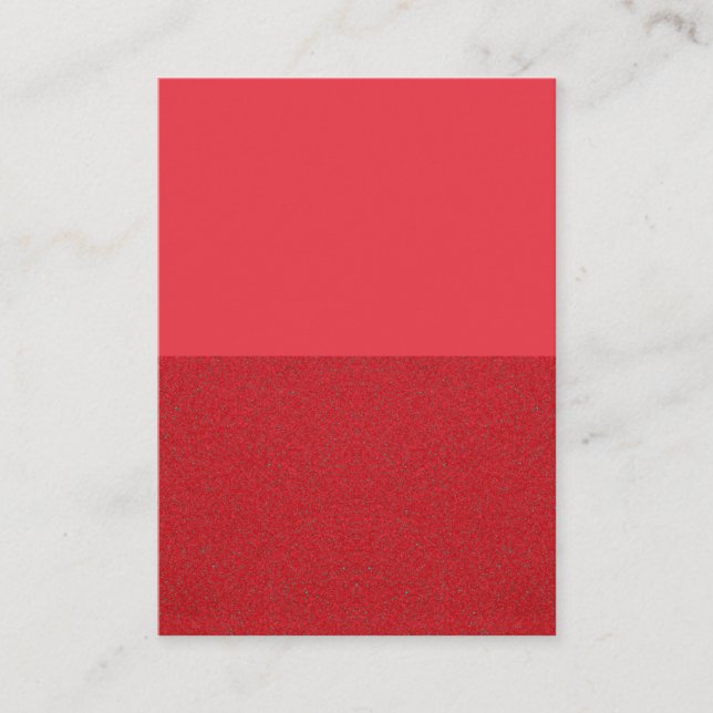 Tomato Red Noise Calling Card – Customizable (Front)