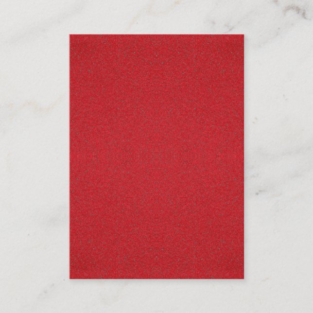 Tomato Red Noise Calling Cards – Customizable (Front)