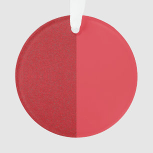 Tomato Red Noise-Effect Acrylic Ornament (Custom)