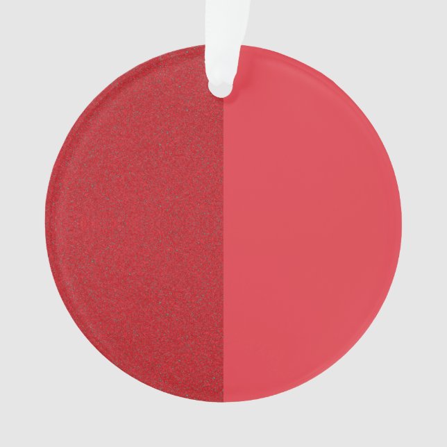 Tomato Red Noise-Effect Acrylic Ornament (Custom) (Front)