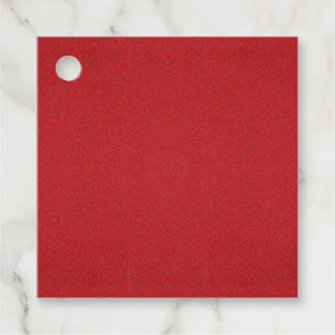 Tomato Red Noise Favour Tag with Hole – Customize