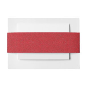 Tomato Red Noise Invitation Belly Band – Customize