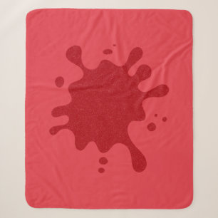 Tomato Red Noise Splash Blanket – Customizable