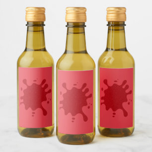 Tomato Red Noise Splash Label – Customizable