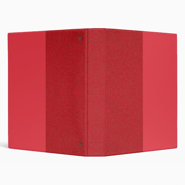Tomato Red Noise Stripe Binder – Customizable (Background)