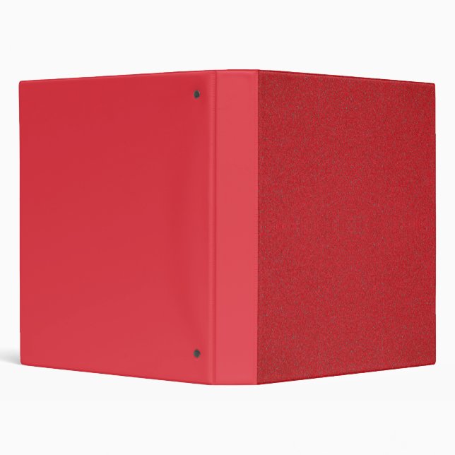 Tomato Red Noise Texture 3-Ring Binder – Customize (Background)