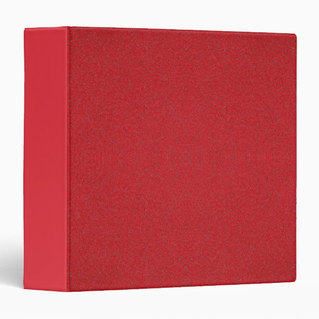 Tomato Red Noise Texture Binder – Customizable (Front/Spine)