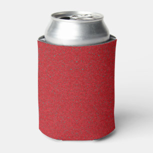 Tomato Red Noise Texture Can Cooler – Customizable