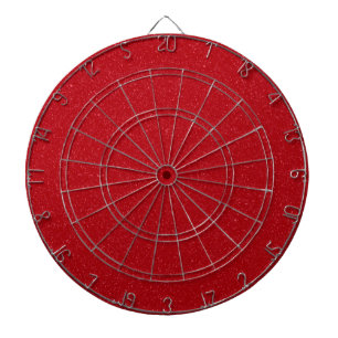 Tomato Red Noise Texture Dartboard – Customizable