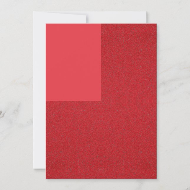 Tomato Red Offset Flat Card – Custom Design (Front)