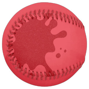 Tomato Red Paint Splash Softball – Customizable
