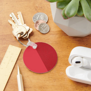 Tomato Red Reversible Texture Keychain – Customize