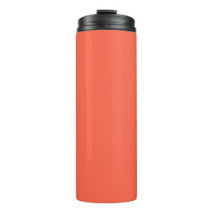 Tomato Red Solid Colour Customize It Thermal Tumbler