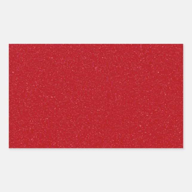 Tomato Red Speckled Rectangle Stickers – Customize (Front)