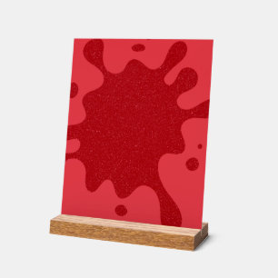 Tomato Red Splash Acrylic Sign – Custom Display